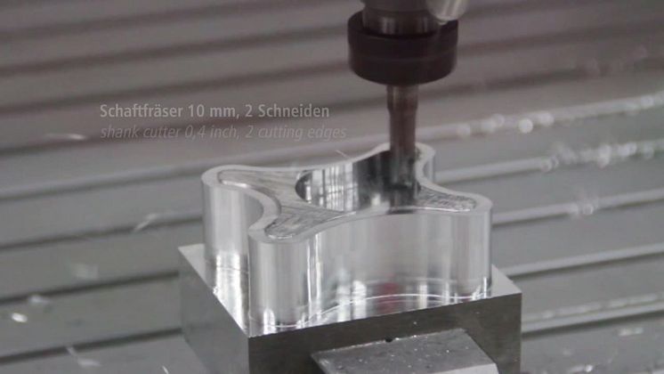 Milling of aluminium with a CNC machine from Isel 