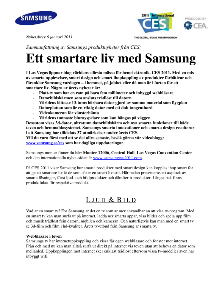 Ett smartare liv med Samsung