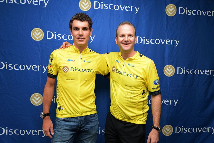 Daryl Impey and Discovery Insure CEO Anton Ossip