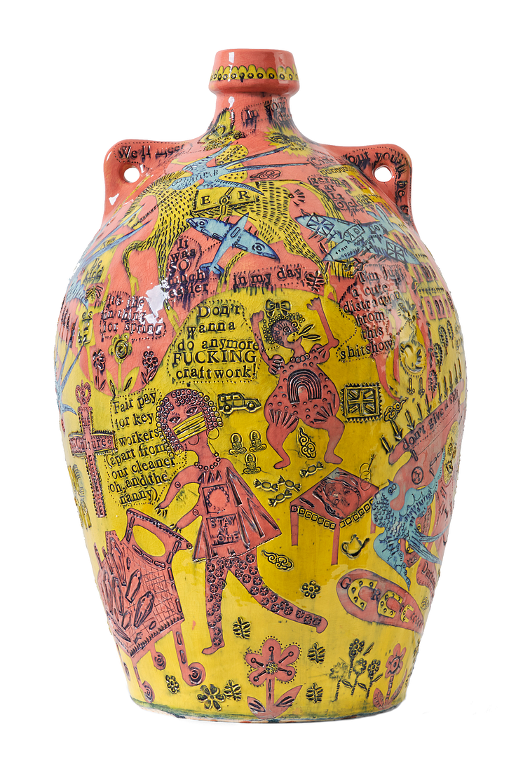 Grayson Perry We Shall Catch it on the Beaches (2020)