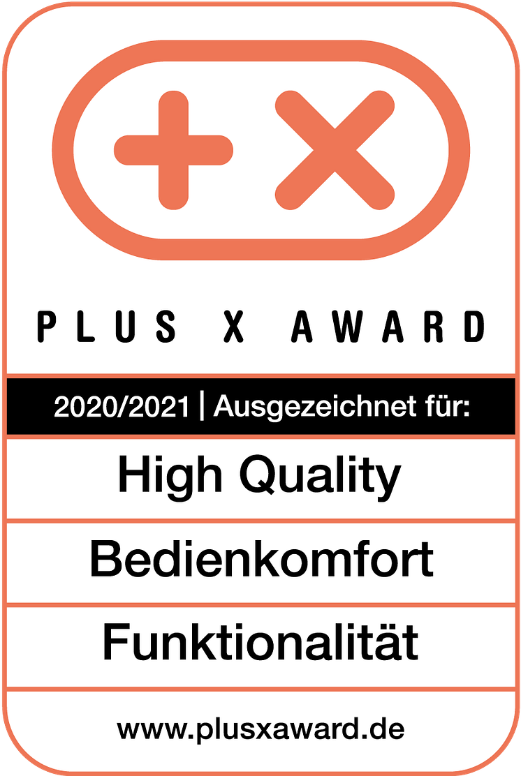 PlusXAward_Logo_High_Quality_Bedienkomfort_Funktionalitaet_2020_RGB_Weiß