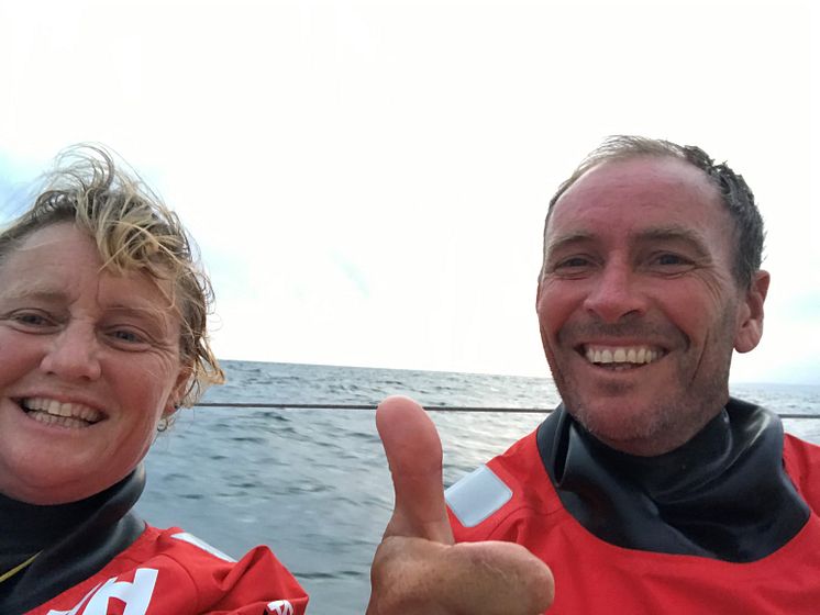 Pip and Paul on the 2019 Rolex Fastnet Race
