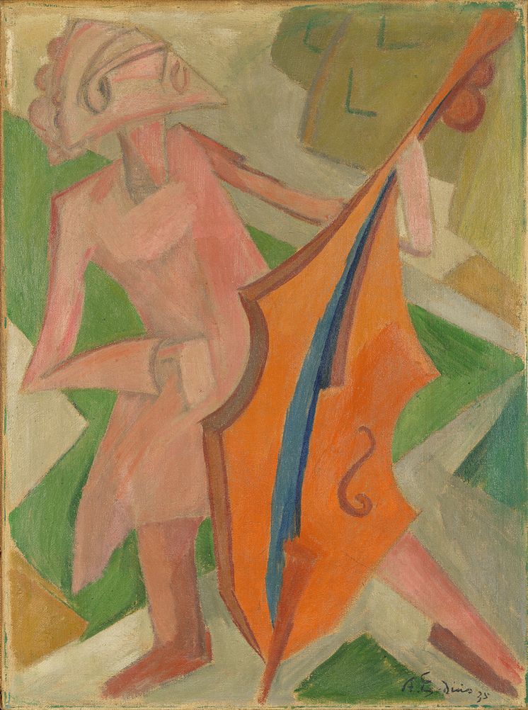 Ambrosius Egedius' maleri «Cellospilleren», (1935).
