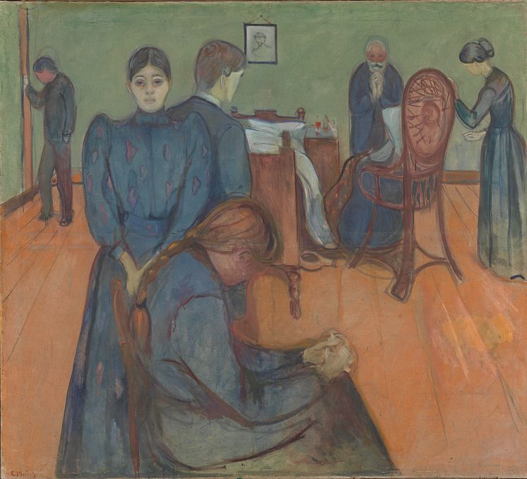 Edvard Munch, "Death in the Sickroom", Prob. 1893.
