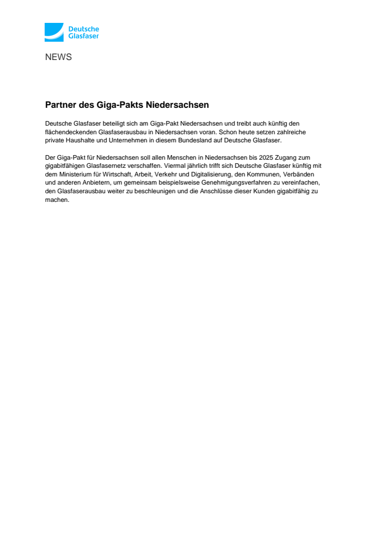 Partner des Giga-Pakts Niedersachsen