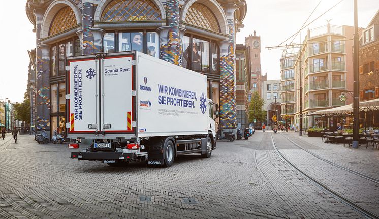 Das Scania Ready Built Kühlfahrzeug Universal ist vielseitig einsetzbar.
