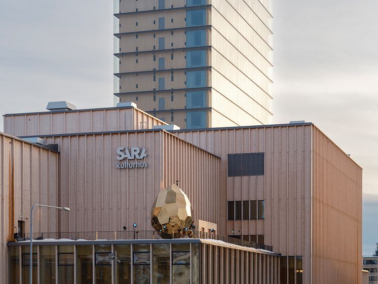 Solar egg Sara kulturhus Skellefteå