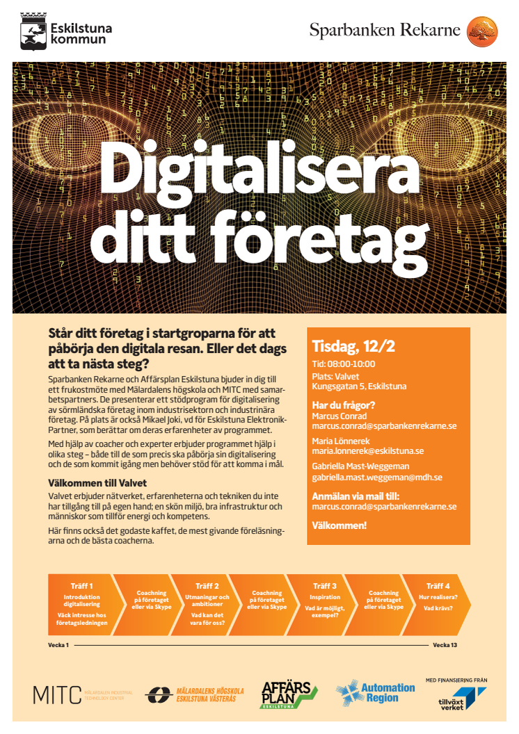 Inbjudan: frukostmöte om digitalisering av industriföretag