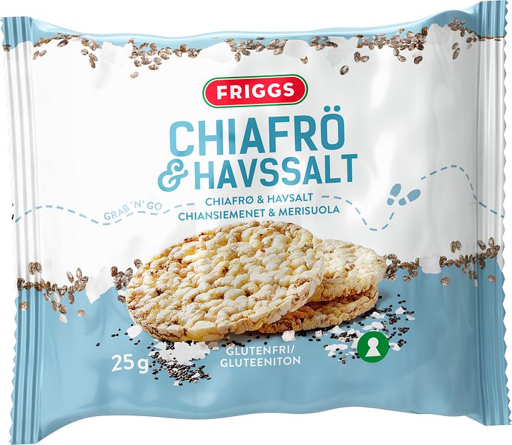 Friggs Snackpack Majskakor Chiafrö & Havssalt