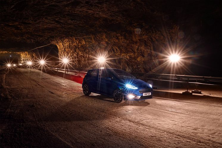 Ny Ford Fiesta ST i en af Europas største saltminer
