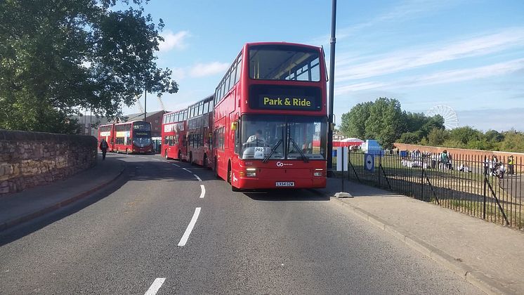 The Go North East Park & Ride buses for The Tall Ships Races 2018