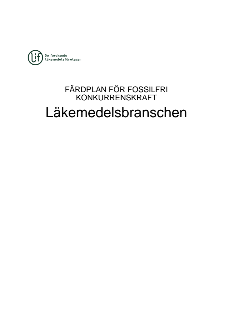 Färdplan för en fossilfri läkemedelsbransch, Lif.pdf