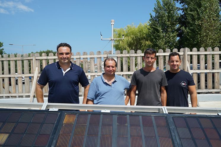 Emmanuel Kymakis and his research team from Hellenic Mediterranean University. 