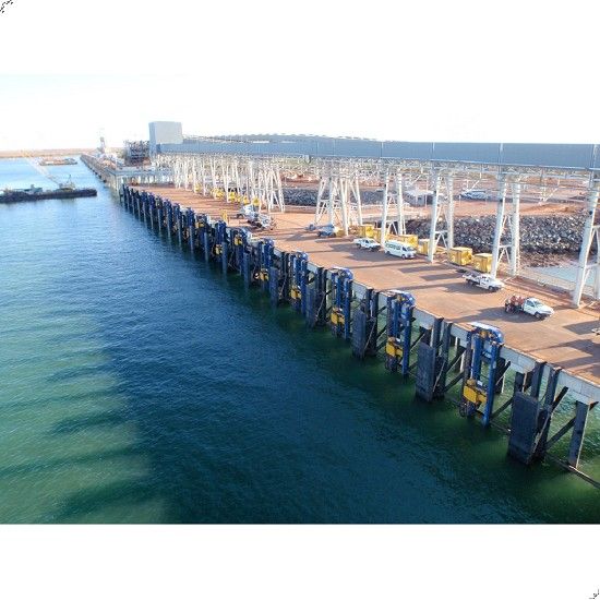 MoorMaster™ units poised for mooring at Port Hedland's Utah Point multi-user berth