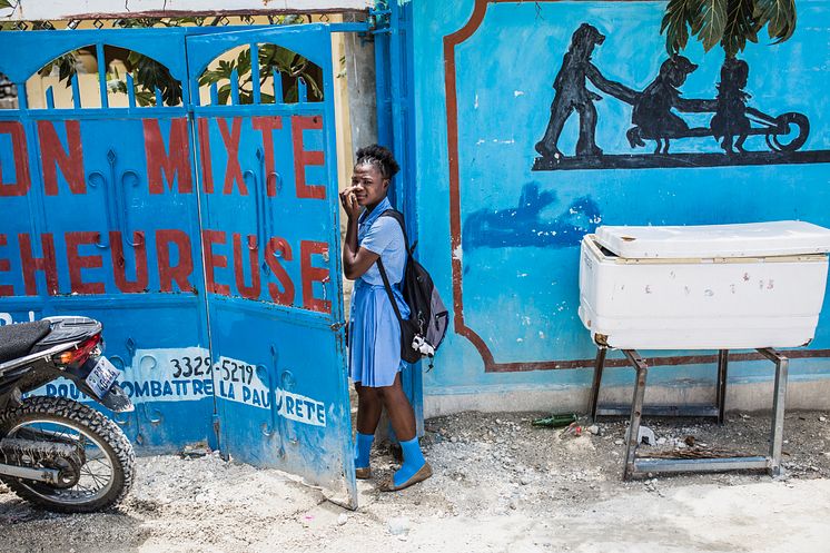 Guylande Mésadieu. Slavbarn räddas av barnrättshjälte från Haiti