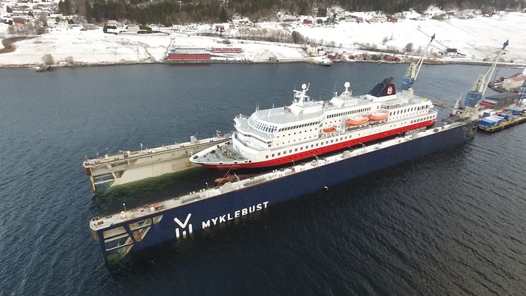MS Richard With Myklebust Yard. Photo: Hurtigruten Norway