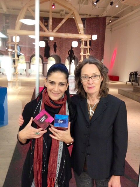 Lydia Cacho and Maud Edgren Schori with the material My Human Rights ...