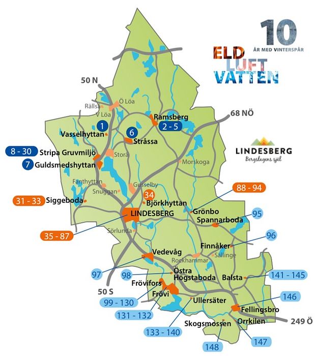 Lindesbergs Kommun Karta – Karta 2020