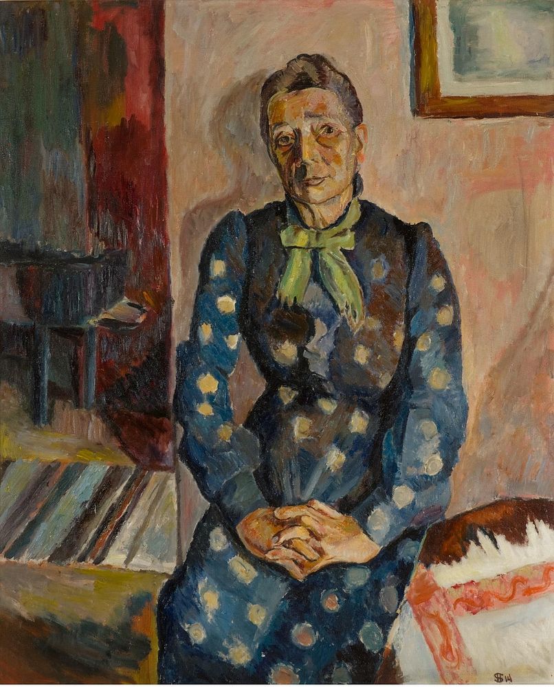 Henrik Sørensen: Dameportrett, 1914, olje på lerret