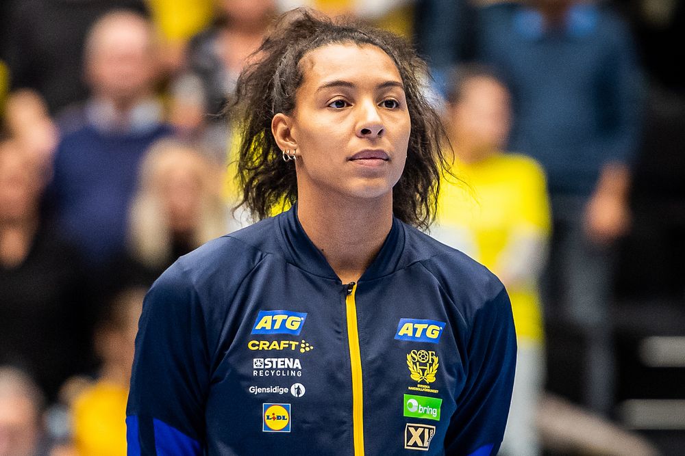 Jamina Roberts från Umeå är landslagets lagkapten. Foto: Christoffer Borg Mattisson/Handbollslandslaget