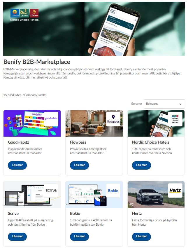 Benifys B2B-Marketplace