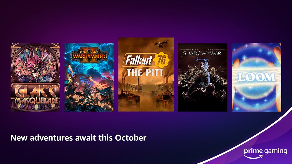 October 2022 Prime Gaming content Revealed