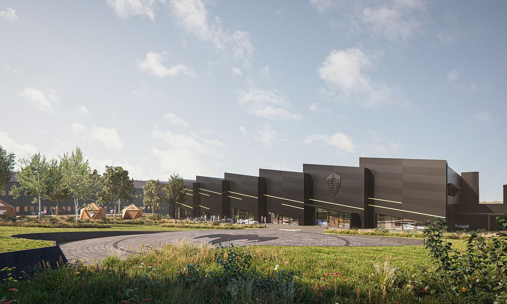 Den nya fabriken kommer att kännetecknas av futuristisk arkitektur med historisk förankring