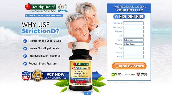 StrictionD Review (USA) - How Does It Work For Blood Sugar? | Lynx Blogs