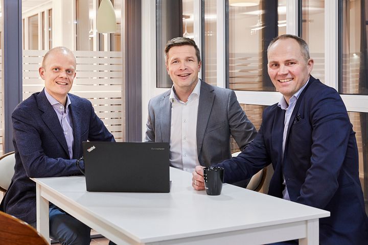 Fra venstre: Preben Wiksèn, Torben Torbjørnsen og Fritz Hansen