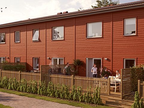BoKlok först ut med 40 hållbara hem i Solhöjden, Timrå